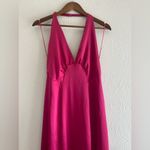 Free People  Dance Till Dawn Dress Satin Halter Open Back Strangelove Sz L Photo 4