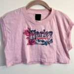 Harley Davidson 3D Emblem Women’s Pink Crop Top Large Photo 0