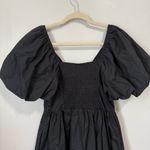 A New Day NWT  Black Puff Sleeve Mini Dress Sz Small Photo 5