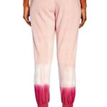 Wildfox Terry Watercolor Tie Dye Joggers Olivia Pink Size Medium Photo 1