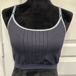 Nike Lightweight Black & Gray Adjustable Strap Sports Bra Size Large EUC #0007 Photo 1