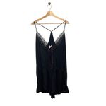 Victoria’s Secret Open Back Modal Romper Black Size XL Cottagecore Coquette Cute Photo 1