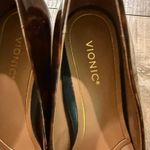 Vionic  Josie Tortoiseshell Patent Kitten Heel Pumps Wide 8.5 Comfort Pointed Toe Photo 8