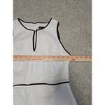 J.Crew Womens White Herringbone Linen Black Piping Dress and Jacket Sz 6 Office Photo 8
