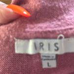 Iris Slub Knit Mauve Keyhole Sweater Size L GUC Photo 1