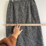 Vintage Adolph Schuman for Lilli Ann Tweed Blazer Skirt Suit Black White S/M Gray Photo 14