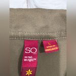 SO  Women’s Corduroy Moto Jacket Army Green Pockets Size L Photo 4