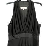 Evan Picone Dress 10 Black Sleeveless Halter Tiered Ruffle Cocktail Classic HOCO Photo 1