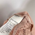 Gilly Hicks Small Lace Crop Top Blush Pink Corset V Neck Tie Up Lace Up Mauve Photo 4