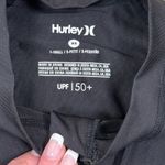 Hurley Black Long Sleeve Zip Up Rashguard Top UPF 50+ XS Photo 4
