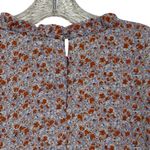 Cupcakes and Cashmere Floral Ruffle Blouse Top sz XL Long Sleeve Lilac Cottage Photo 6