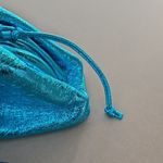 Bottega Veneta Bottega VenetaMetallic Crushed Calfskin The Mini Pouch Sky Blue Photo 5