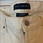 Aeropostale PRELOVED  STRAIGHT LEG CREAM DISTRESSED DENIM Photo 2
