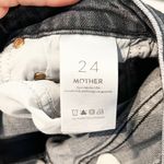 Mother High Waisted Rider Ankle Distressed Jeans After Midnight With Molly Black Size 24 Photo 8
