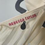 Rebecca Taylor  Gray Cream Wool Silk Combo Sheath‎ Dress Sweetheart Front Size 0 Photo 6