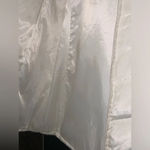 Oscar de la Renta Y2k  down feather long puffer fox fur jacket L winter holiday Photo 6