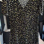 Abound  Black and Yellow Floral Mini Dress Photo 0