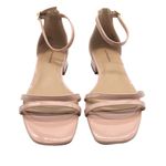 Nordstrom 14th & Union Jemma Sandals Ankle Strap Low Block Heel Faux Leather Pink 4 Photo 1