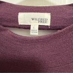 Aritzia Wilfred Free Burgundy Open Back Sweater Dress Large Photo 2