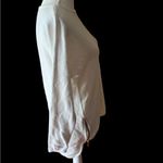 Michael Kors White Zip Detail Crew Neck Sweater Photo 3