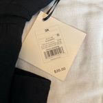 Ava & Viv  Elegant Black linen blend Halter Dress NWT Photo 4