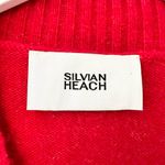 Silvian Heach NWT Red Haute Holiday Fair Isle Button Cardigan XS Wool Blend Photo 1