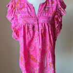 Charlie Paige  Ruffled Swiss Dot Blouse Photo 0