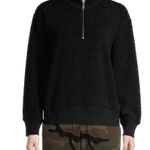Time And Tru  Women’s Black “Sherpa” Quarter Zip Photo 0