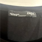 ZARA  black tee with jeweled “yes” Photo 2