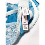 Victoria's Secret  Body‎ By Victoria Unlined Demi Bra 36C Coquette Blue Lace Bow Photo 1