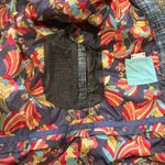 B by Burton Wool Blend Tweed Large – Hooded, Floral Lining, Warm Snowboard Coat Gray Photo 4