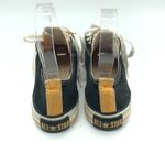 Converse Low Top Sneakers Canvas Black Yellow Mens 4 Womens 6 Photo 4