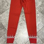 Hanna Andersson Heritage Fair Isle Red Long John PJ Pajama Pant Medium Photo 9