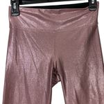 HEROINE SPORT $99 Marvel Shimmering Pink Rose Gold Leggings M Size M Photo 4