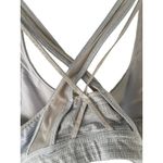 Athleta Women's Size M Jacquard Transcendence Bra Slate Grey Photo 6