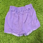 Free People Movement All Star Logo Purple Shorts Women's Size Medium Photo 3