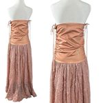 Free People  Ethereal Dainty Lace Floral Convertible Maxi Dress Skirt Medium NWT Photo 10