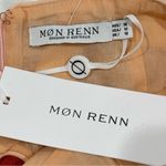 Mon Renn Surreal Midi Dress Tropico Print Red Medium Drop Waist Cotton Vacation Photo 7