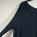 Free People Free People Black Moonshine V Neck Tunic Top Photo 3