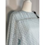 Creea The Label Womens Dress Size S Blue Polka Dot Long Sleeve Europe style White Photo 8