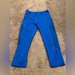 Athleta  Blue Cropped Leggings Size Medium – Pre-Owned, Good Condition Photo 2
