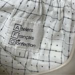 LES ATELIERS FRANCAIS DE CONFECTION white button down blouse sz 1 US S Photo 2