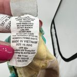 LL Bean green & gold leaf one piece swimsuit bathing suit plus size 16 regular Photo 6