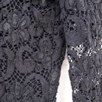 Nightcap  Dixie Long Sleeve Lace Romper Size 2 Black Partially Lined Keyhole Back Photo 3
