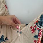 Free People  Francesca Ivory Floral Long Sleeve Mini Dress M Photo 5