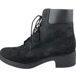 Timberland  Brinda Womens Black Nubuck Leather Lace Up Block Heels Ankle Boots 10 Photo 0