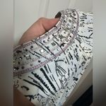 White House | Black Market Classy White Boho Bejeweled Strappy Tank Top Midi Dress Photo 8