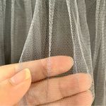 Jenny Yoo  Annabelle Tulle Strapless Sweetheart Grey Bridesmaid Dress Photo 4