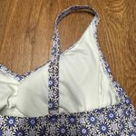 Lands' End Womens Purple Micro Print Tankini Swim Top Wrap Style Size XS 2-4 Photo 2