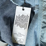 RIXO Sara Tiered Ruffled Denim Midi Dress Size Medium US 8 UK 12 Blue Photo 7